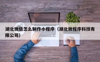 广汉湖北微信怎么制作小程序（湖北微程序科技有限公司）